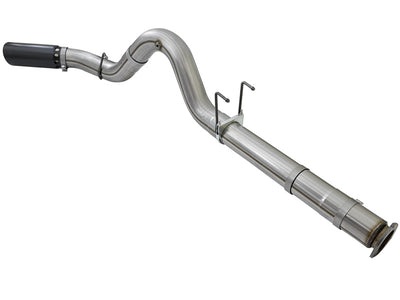 aFe Large Bore-HD 5in DPF Back 409 SS Exhaust System w/Black Tip 2017 
