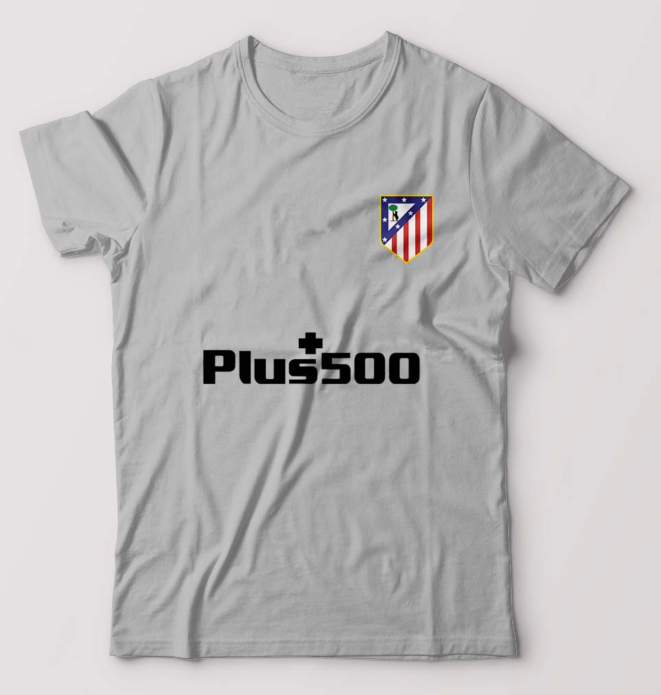 Atletico Madrid 2021-22 T-Shirt for Men-S(38 Inches)-Grey Melange-Ektarfa.online