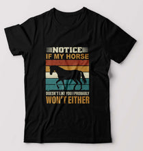 Load image into Gallery viewer, Horse T-Shirt for Men-Black-Ektarfa.online

