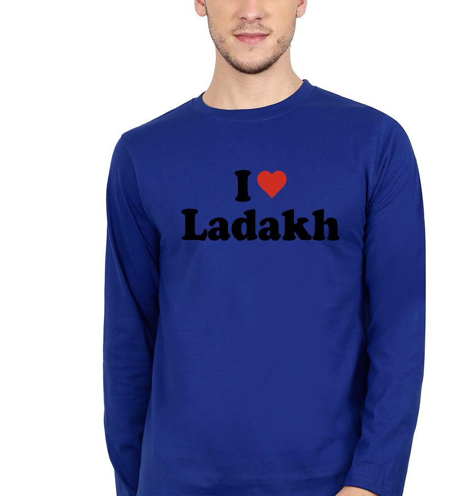 I Love Ladakh Full Sleeves T-Shirt for Men-Royal Blue-Ektarfa.online