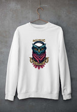 Load image into Gallery viewer, Owl Music Unisex Sweatshirt for Men/Women-S(40 Inches)-White-Ektarfa.online
