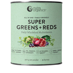 Nutra Organics Super Greens + Reds 300g