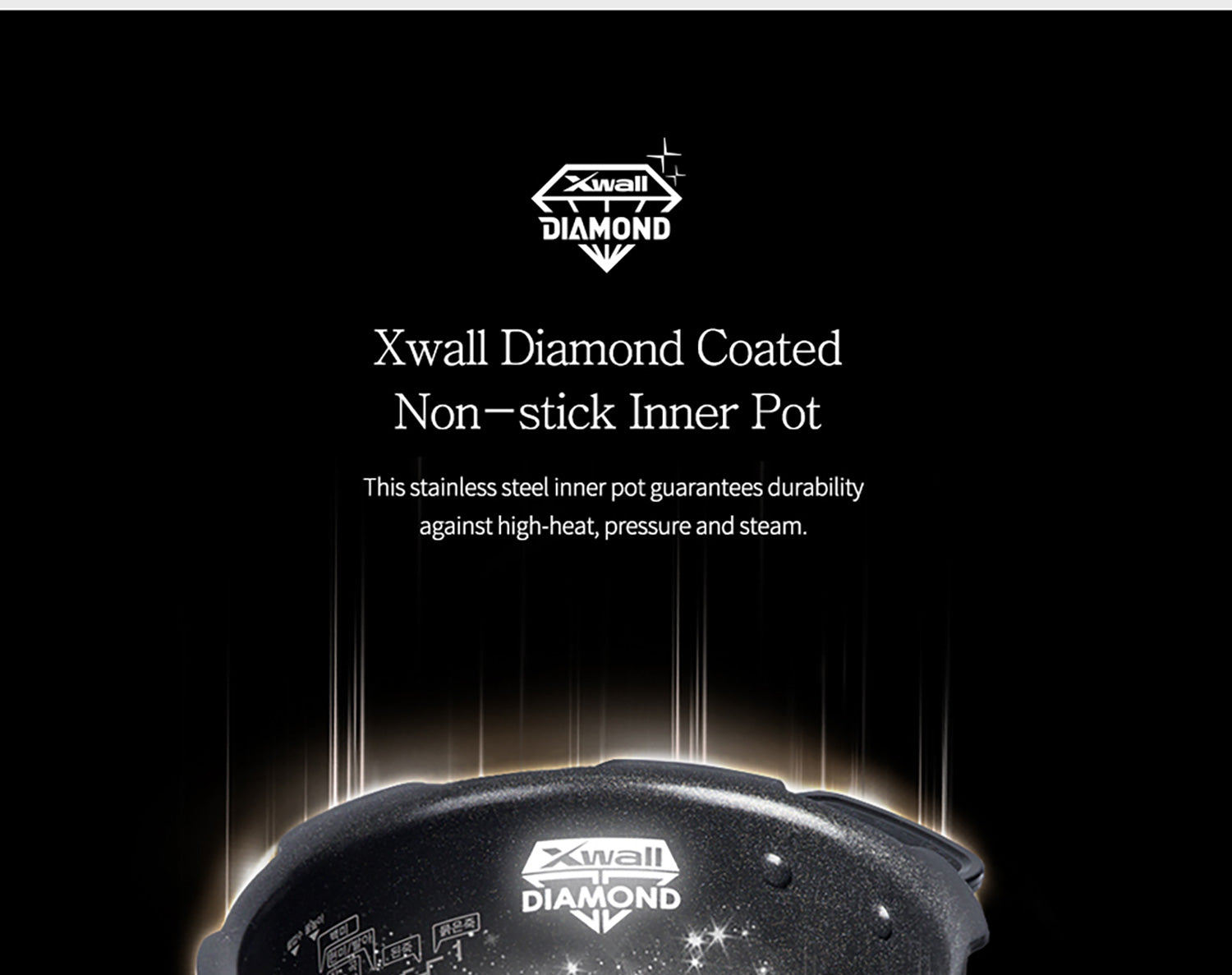 Diamond coated non-stick inner pot