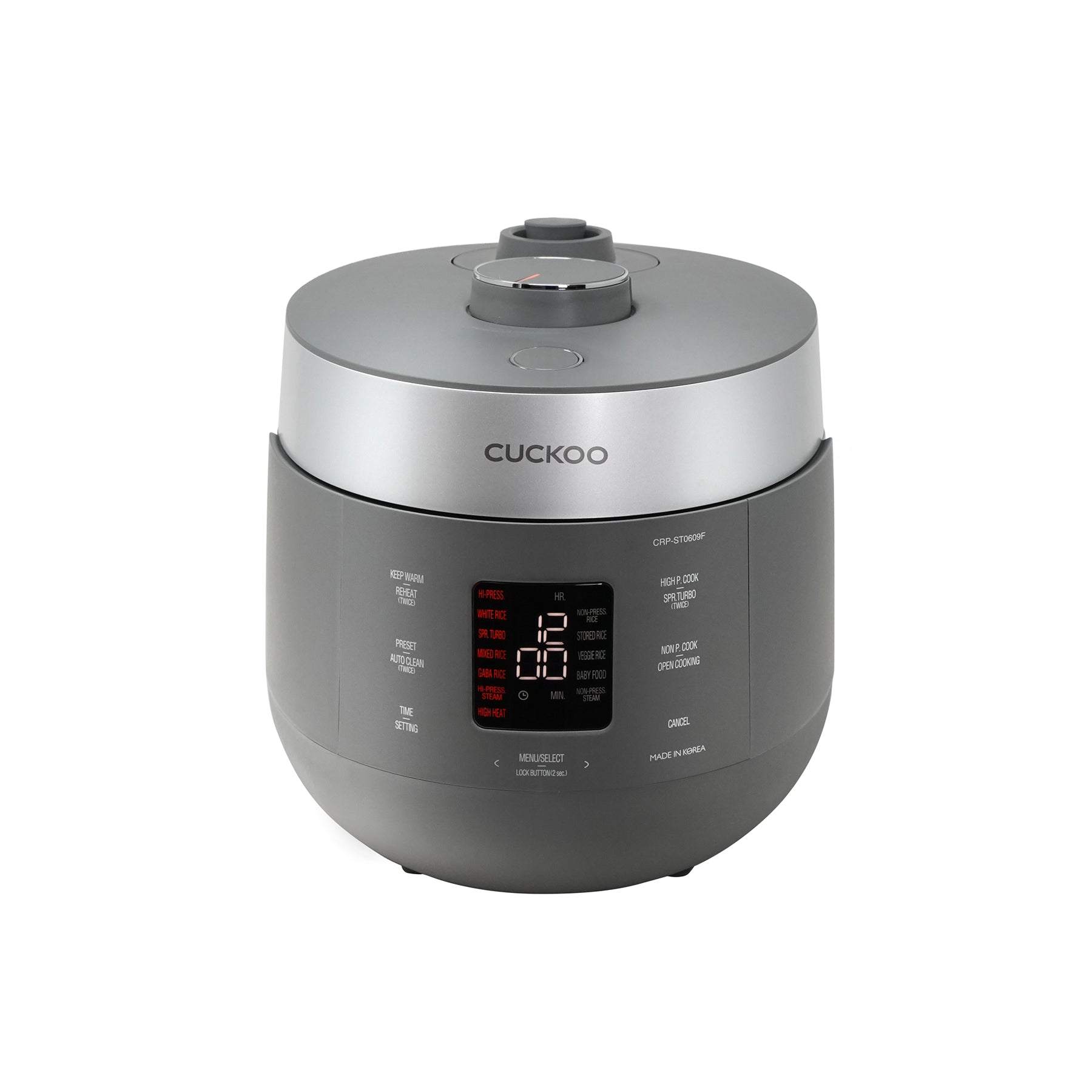 6-Cup HP Twin Pressure Rice Cooker (CRP-ST0609F) - CUCKOO America product image