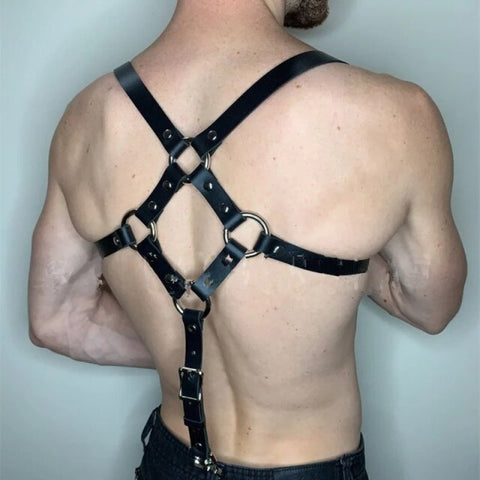 Fashion Male Adjustable BDSM Gay Sexual Leather Harness Belts Fetish M –  sextoygo