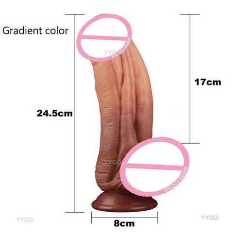 Women Using Huge Sex Toys - Huge Dildo Large Sucker Type Realistic Penis Female G-Spot Stimulation â€“  sextoygo
