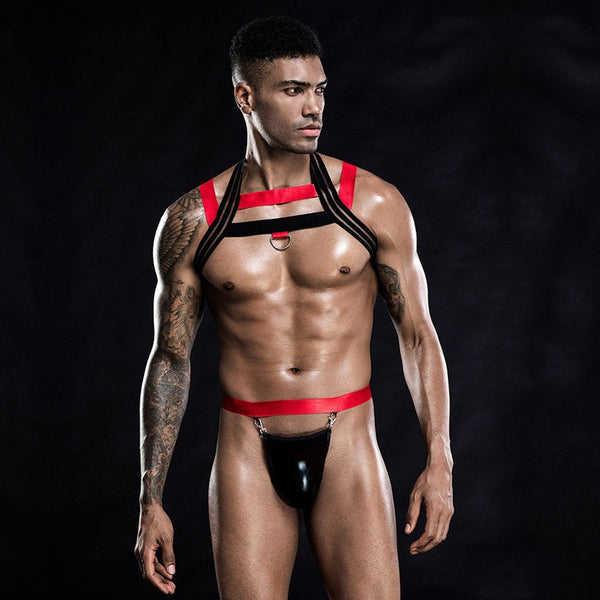 JSY Sexy Men's Bodysuit Harness Men Lingerie Sexy Hot Erotic Porn Cats â€“  sextoygo