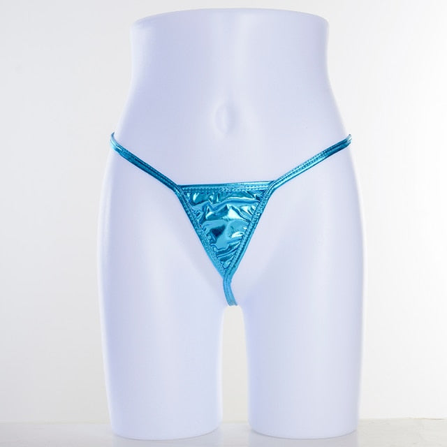 Metallic Panties Porn - Shiny G String Micro Mini Women Sexy Panties For Women sex Underwear M â€“  sextoygo