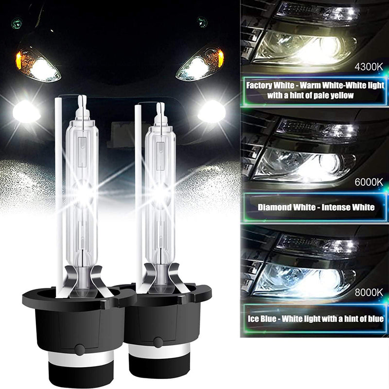  LTONXEN D4S HID Bulbs, 6000K Diamond White, 35W Xenon HID  Headlight Bulbs, High Low Beam HID Headlights Xenon Direct Replacement Bulb,  Perfect Match of OEM Version for 12V Car - Pack