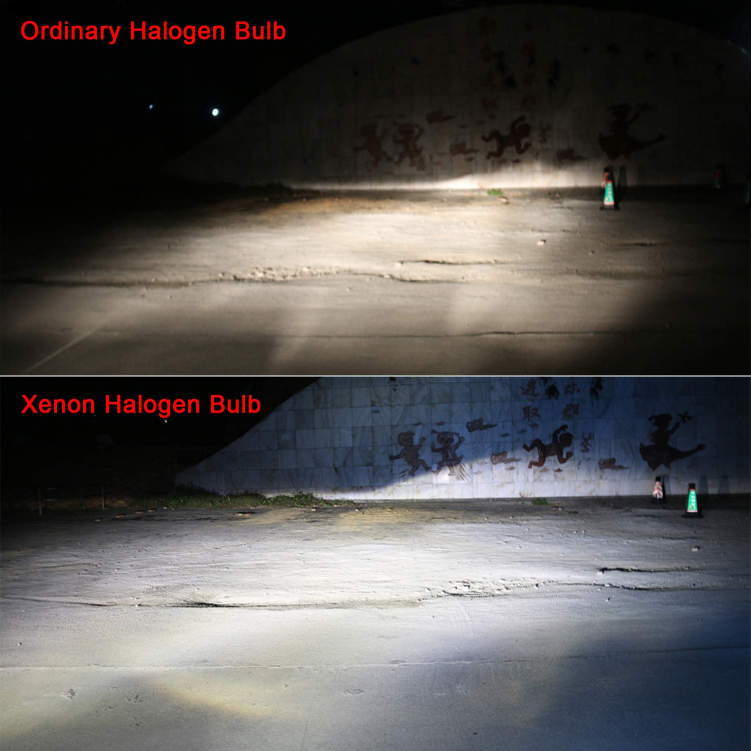 H7 100W 12V Ultra White Light Xenon Halogen Automatic Headlight Bulb 5000K  High Brightness Color Temperature (Pack of 2)
