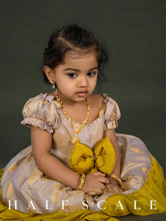 Buy Sashay Boutique Baby Girls Midi/Knee Length Frock Dress/Baby Girls  Pattu Dress Online at desertcartINDIA