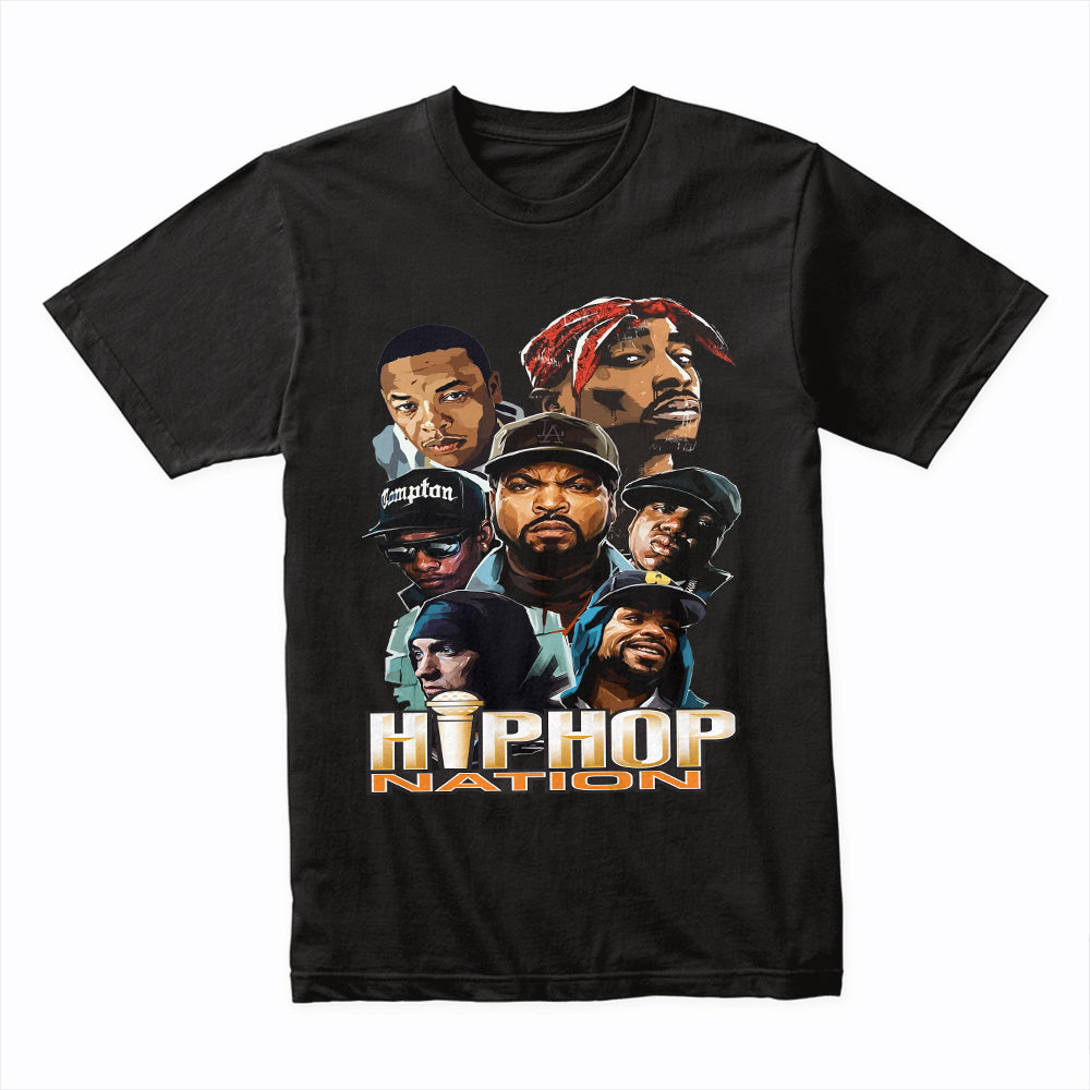 HIP HOP NATION - VINTAGE BOOTLEG TEE