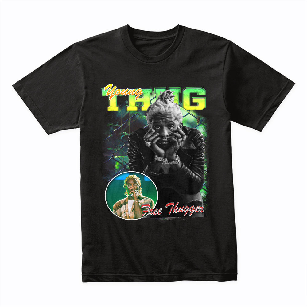 YOUNG THUG - FREE THUGGER - VINTAGE BOOTLEG TEE