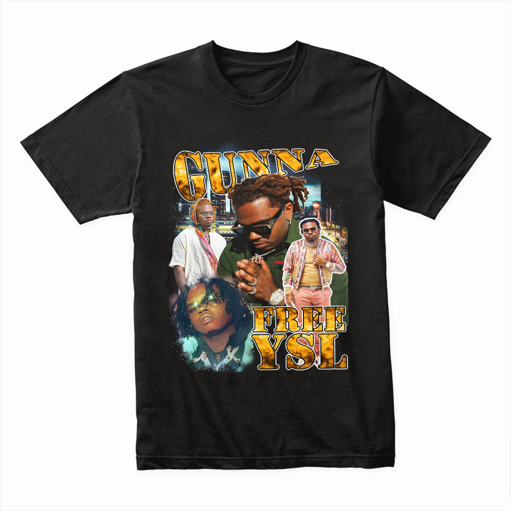 GUNNA - FREE YSL - VINTAGE BOOTLEG TEE