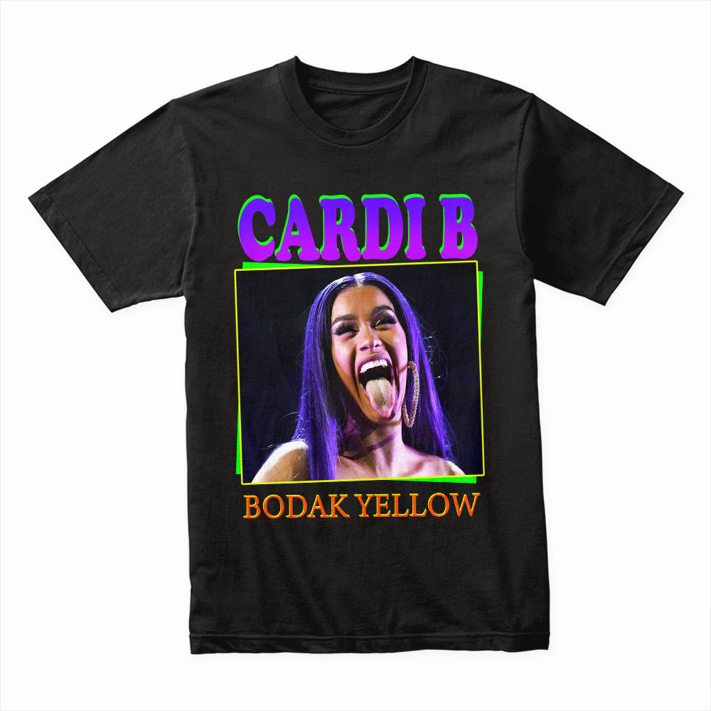 CARDI B - BODAK YELLOW - VINTAGE BOOTLEG TEE