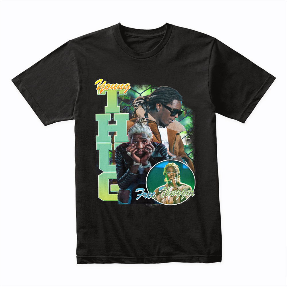 YOUNG THUG - FREE THUGGER - VINTAGE BOOTLEG TEE