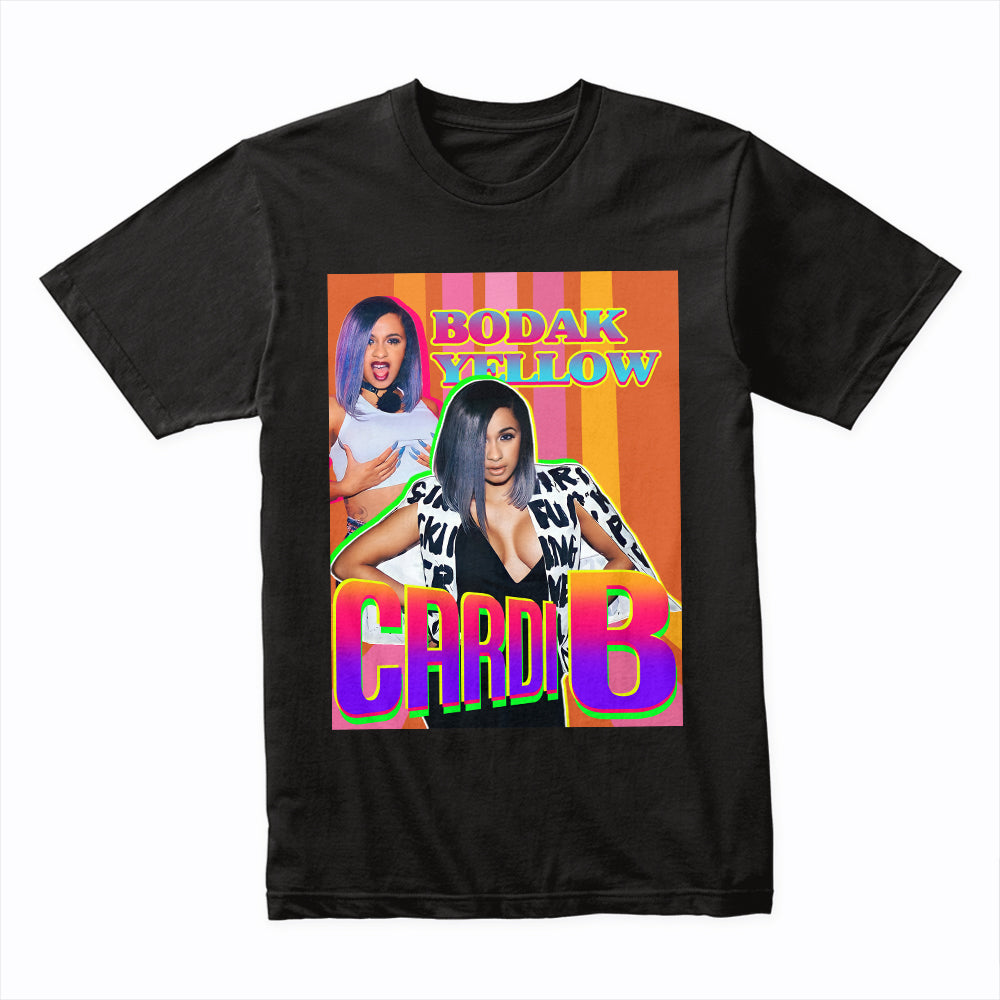 CARDI B - BODAK YELLOW - VINTAGE BOOTLEG TEE