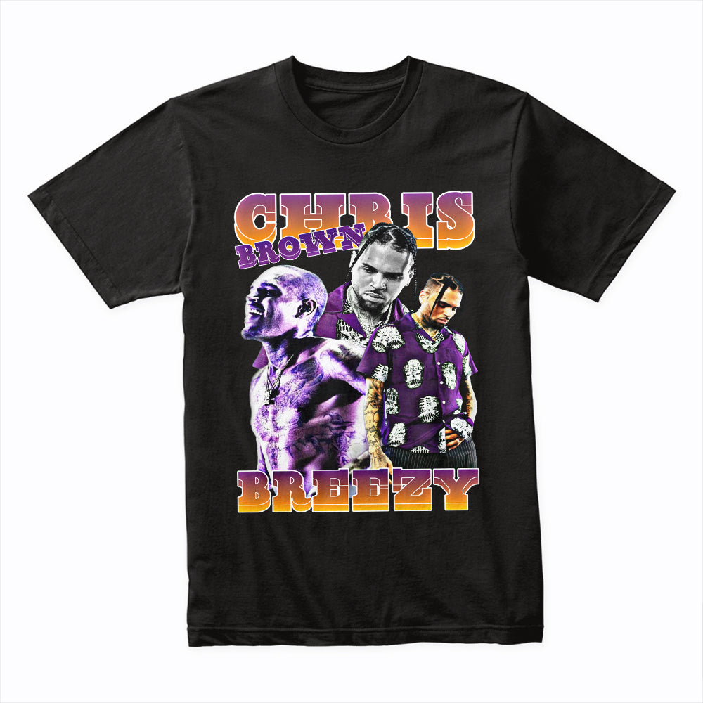 CHRIS BROWN - BREEZY - VINTAGE BOOTLEG TEE