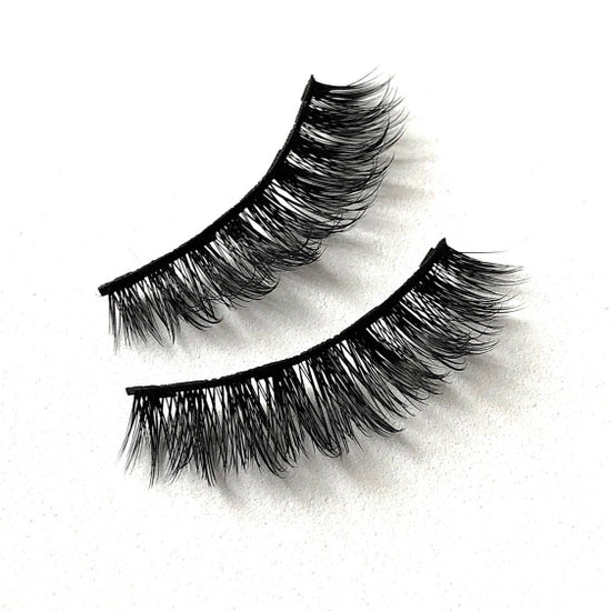 Marbella' Strip Faux Mink Eyelashes (Non-Magnetic) - Clear Band