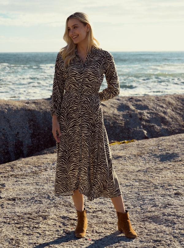 Harper Midi Dress Serengeti Print