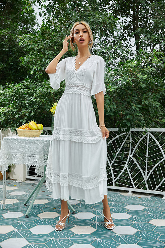 Vestido Blanco Boho Ibiza | Moda Ibicenca