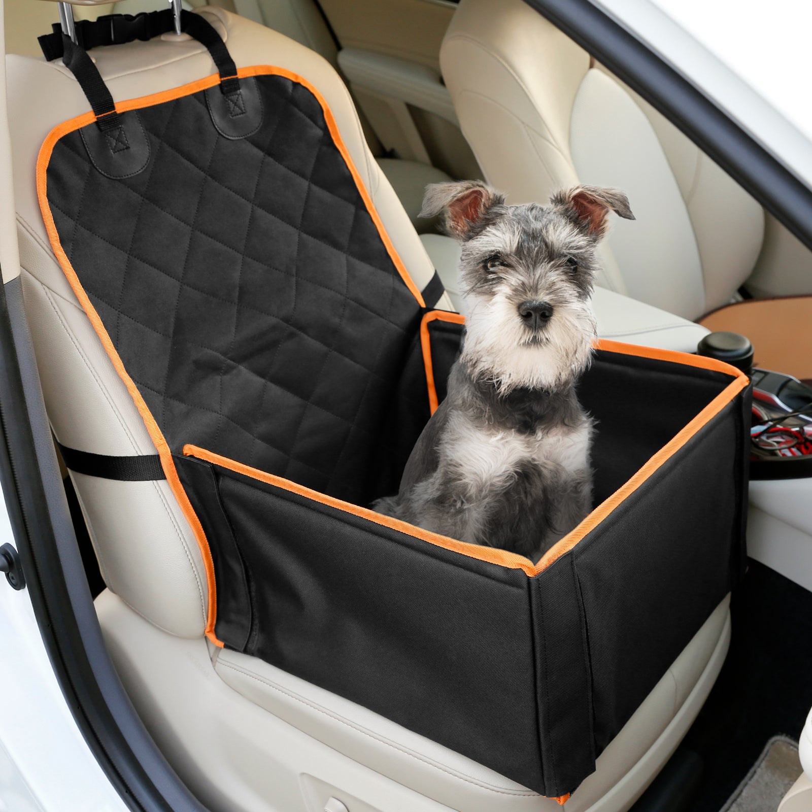 Faltbare Hunde-Autositz mit Sicherheitsgurt für Auto