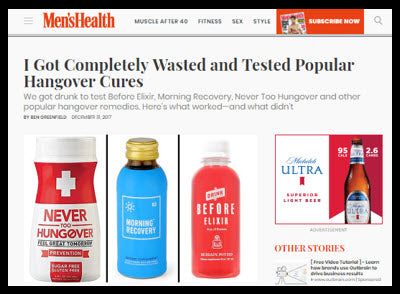 Men's Health Hangover Article