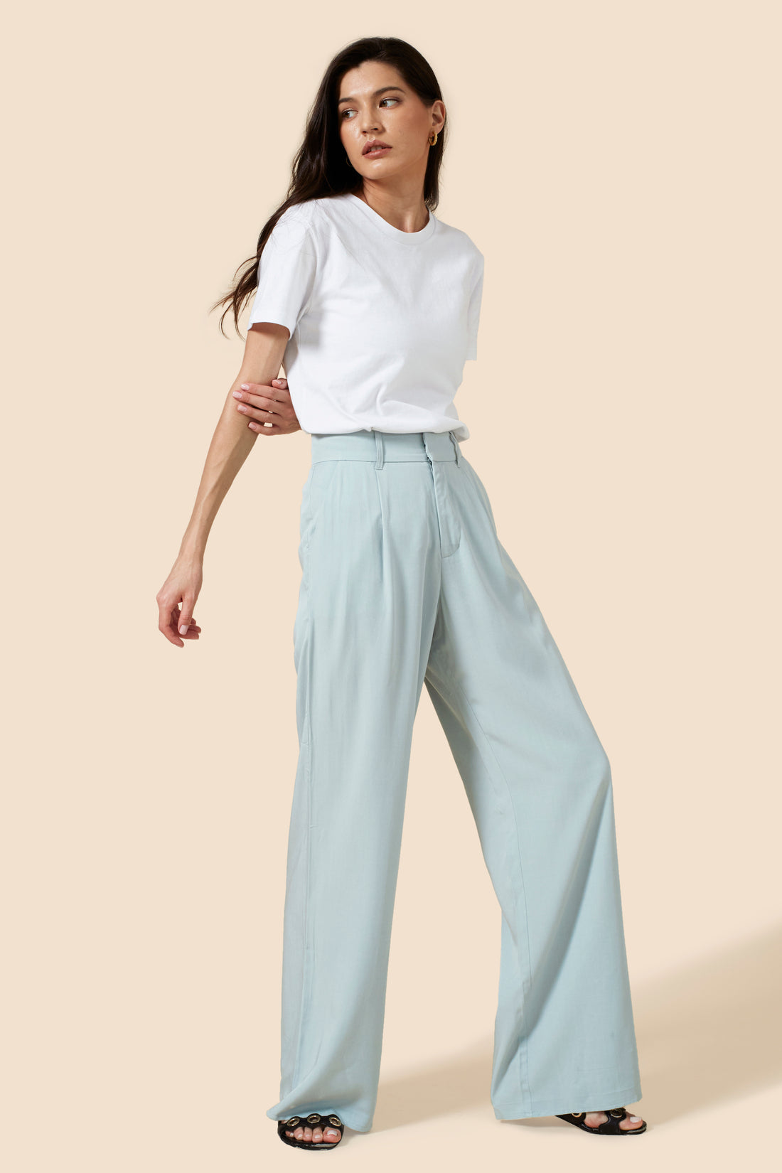 The Willow Wide Leg Pant - Blue – Parallel 51