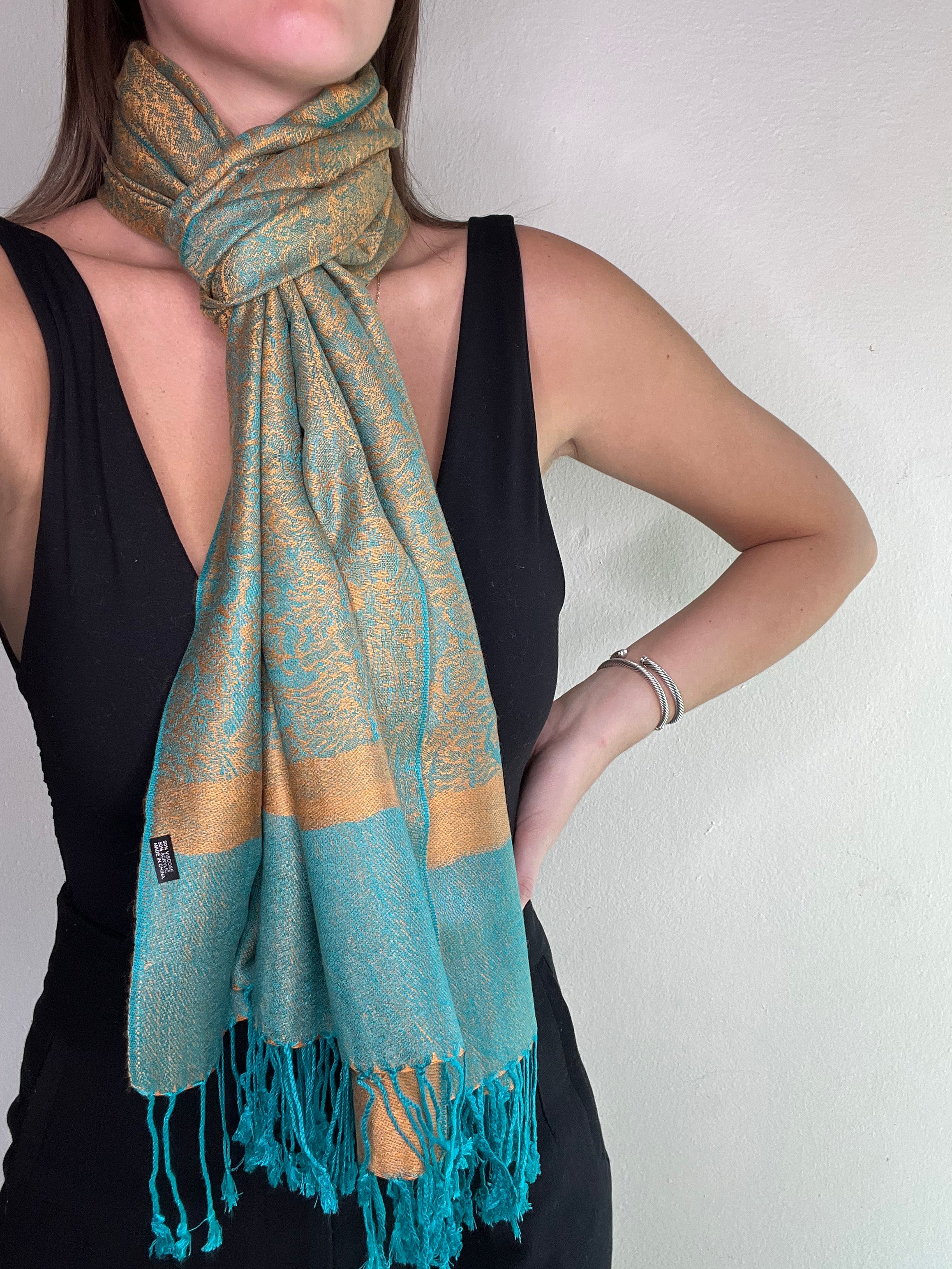 Jacquard Orange/Teal