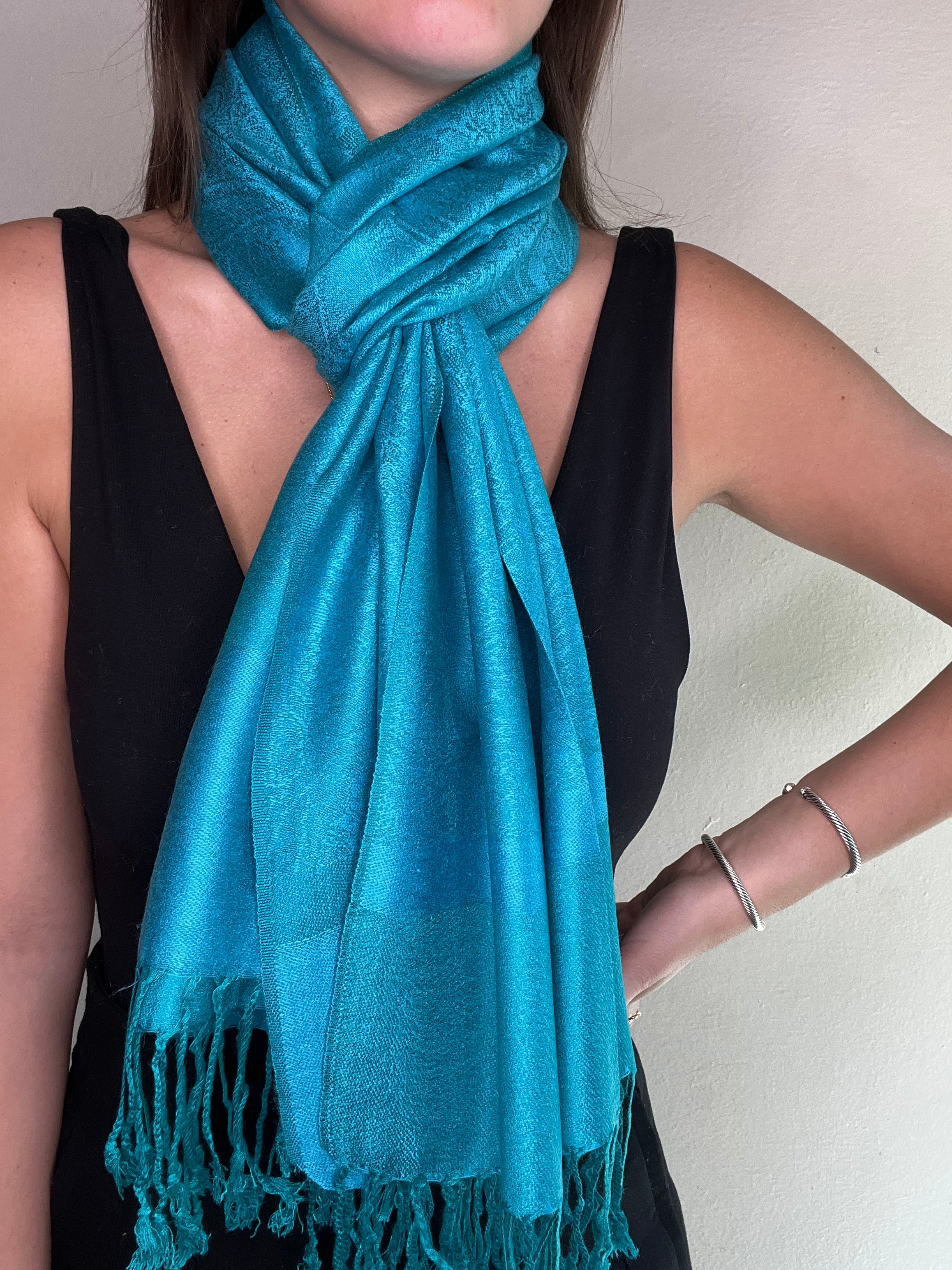 Jacquard Turquoise/Teal