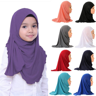 Muslim Girls Kids Hijab Islamic Scarf for 2 to 7 years old Girls - SELL house hold SELL house hold Muslim Girls Kids Hijab Islamic Scarf for 2 to 7 years old Girls ISLAM 0