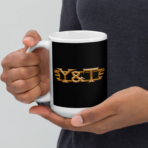 Y&T Logo Travel Mug with Handle (25 oz)