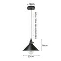 3 Way Vintage Industrial Ceiling Pendant Light Metal Retro Loft Hang Lampshade~1305