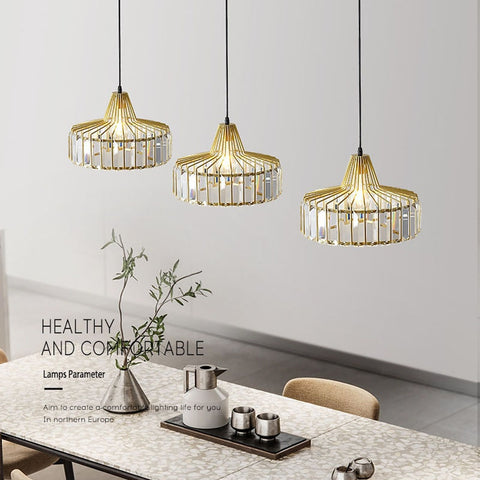 Luxury Crystal Pendant Ceiling Lamps Dining Room Lighting
