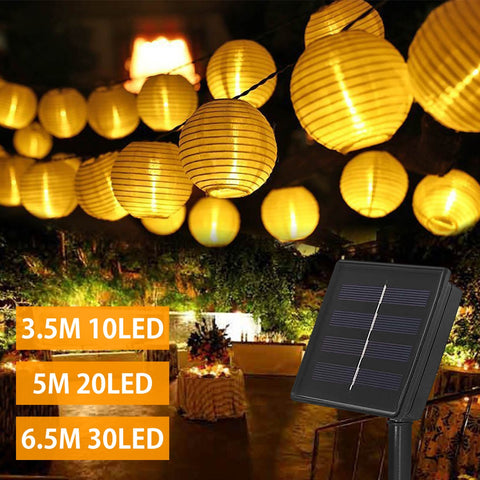 Solar Garland Light Outdoor Solar Lantern Lamp String Lights