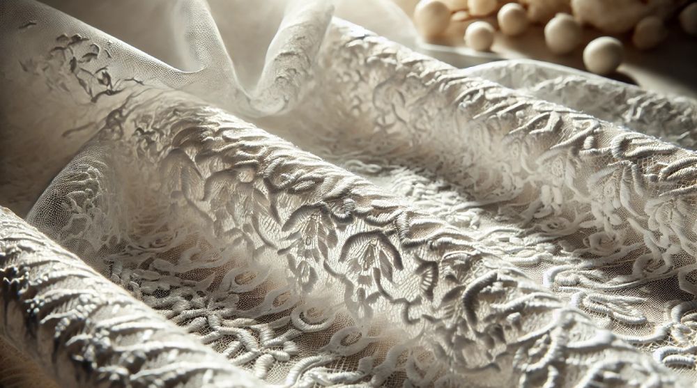 dentelle blanche solidité couture