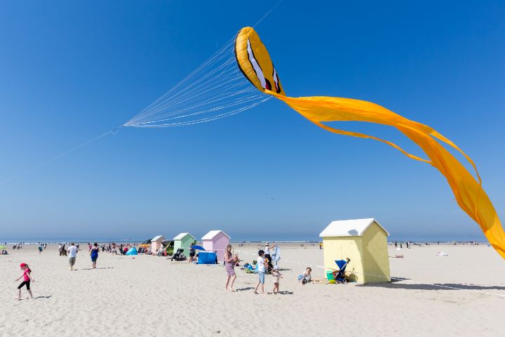 Voli con gli aquiloni a Berck sur Mer