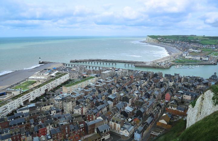 Boulogne sur Mer vue aérienne