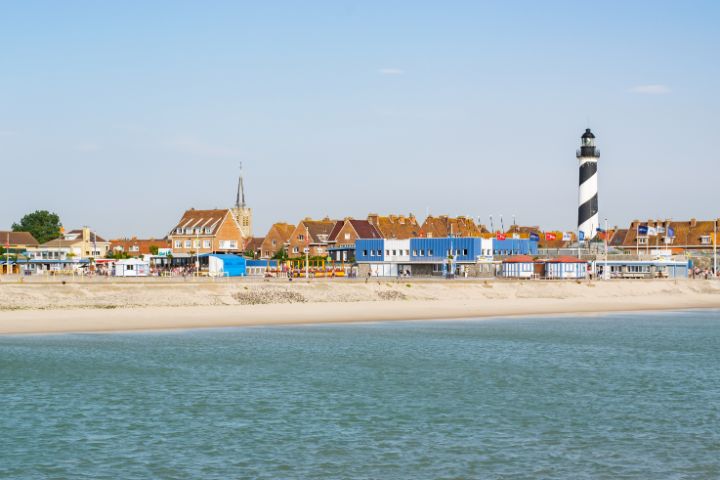 Gravelines from the coast