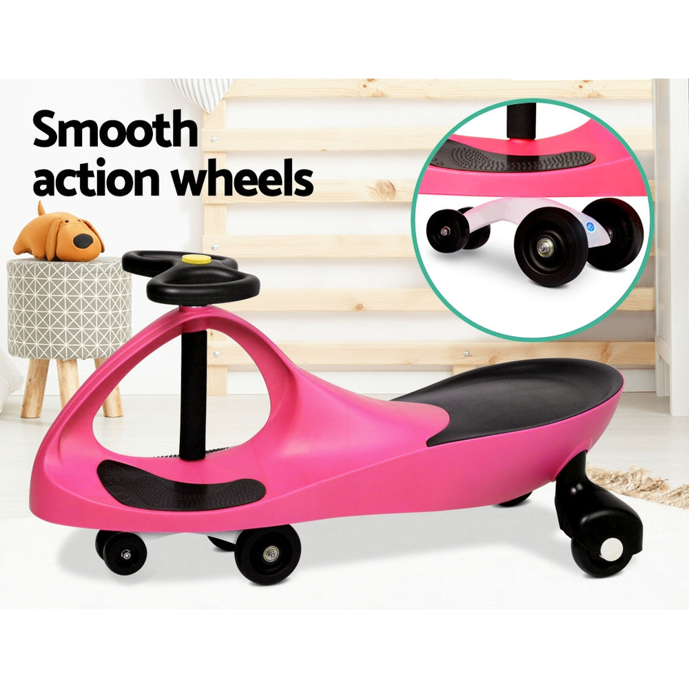 pink swing car