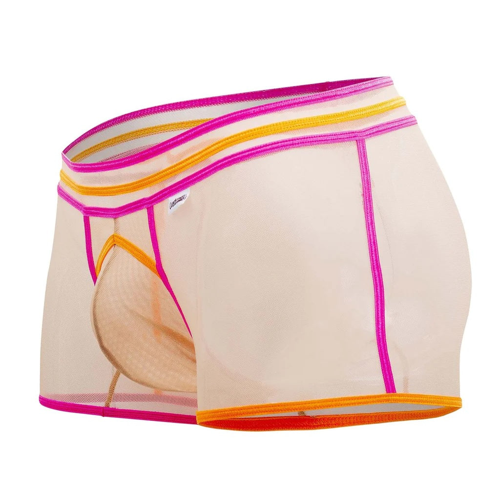 CandyMan 99657 Tulle Trunks Beige Neon Underwear for Men Spangla