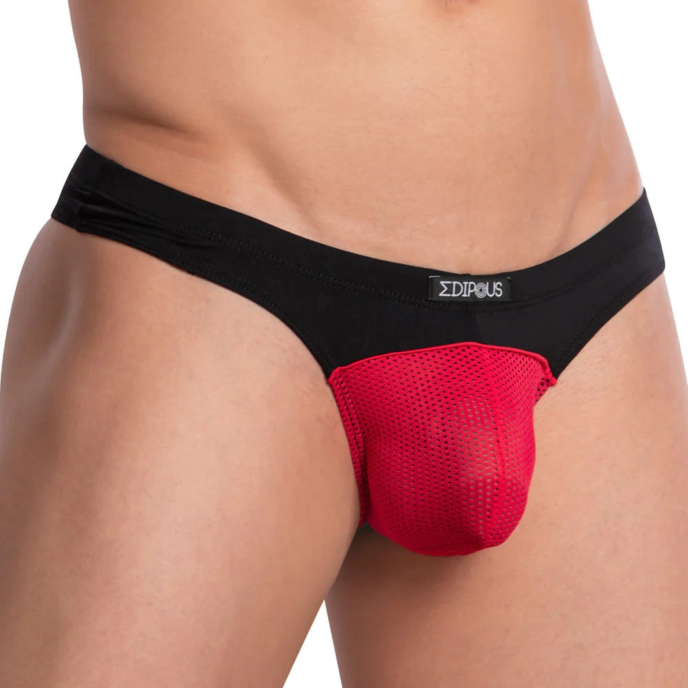 Edipous EDK022 Munich Mens Pouch Breather Classic Thong Underwear Spangla