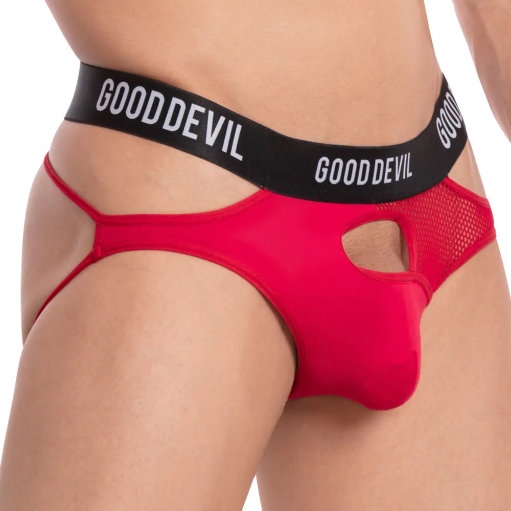 Good Devil Bronco Jockstrap Red Mens Underwear Spangla