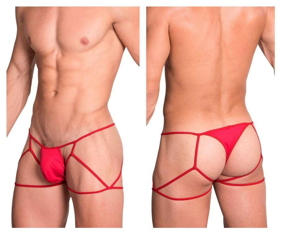 Hidden 971 Jockstrap-Thong Red Mens Underwear Spangla