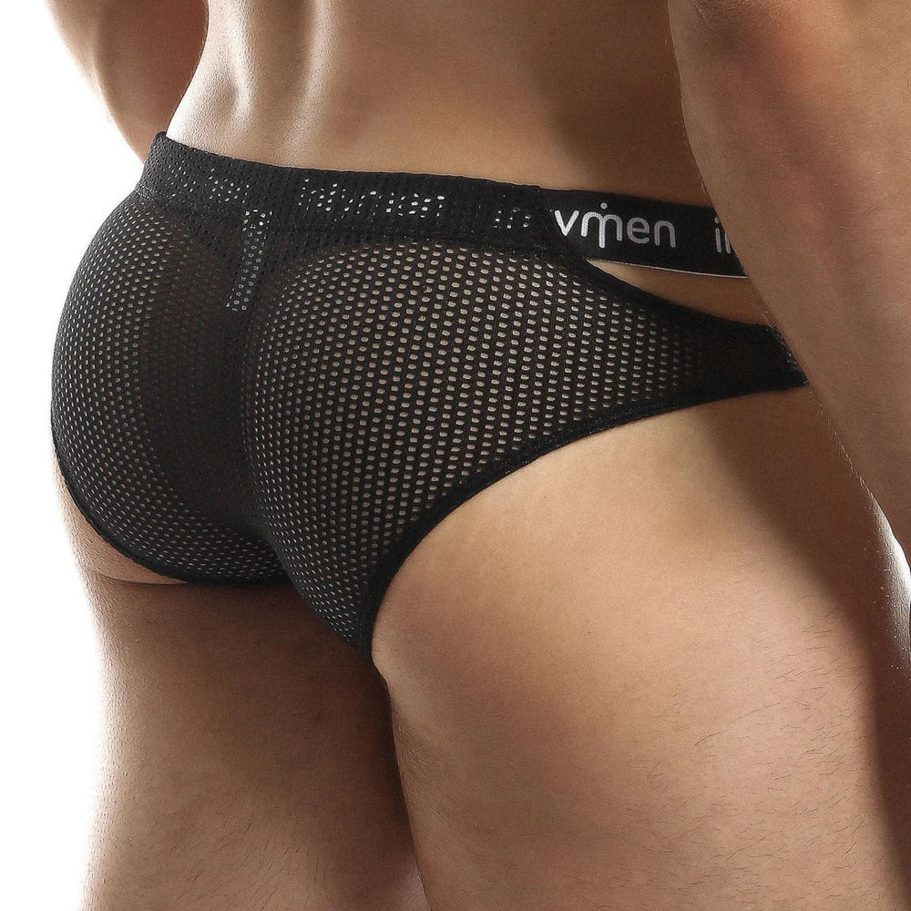 Intymen INI026 Mesh Cover Slip Sides Bikini Mens Underwear Spangla