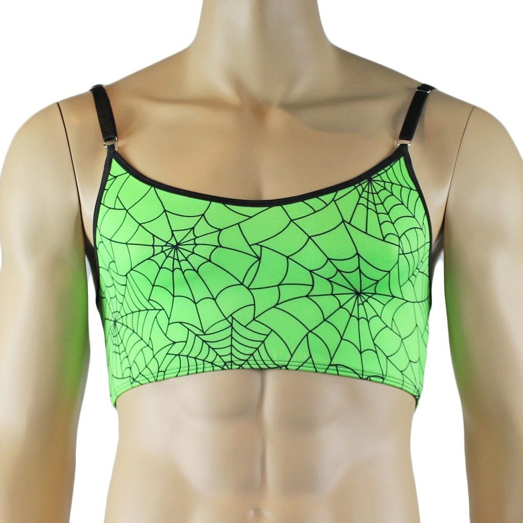 Tangled Up with Spangla's Spook-tacular Spider Web Camisole Bra Top an