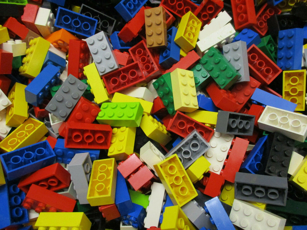 100 LEGO Basic 2x4 Grundbausteine Bausteine Sammlun