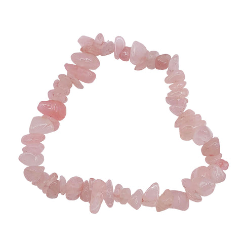 Bracelet in natural pearls and Rose Quartz - Cloralys Bijoux