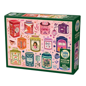 Tea Tin Treasures 1000pc Puzzle - Bold Fork Books