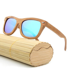 Bambus Holz Sonnenbrille mit UV Schutz, formschön und langlebig